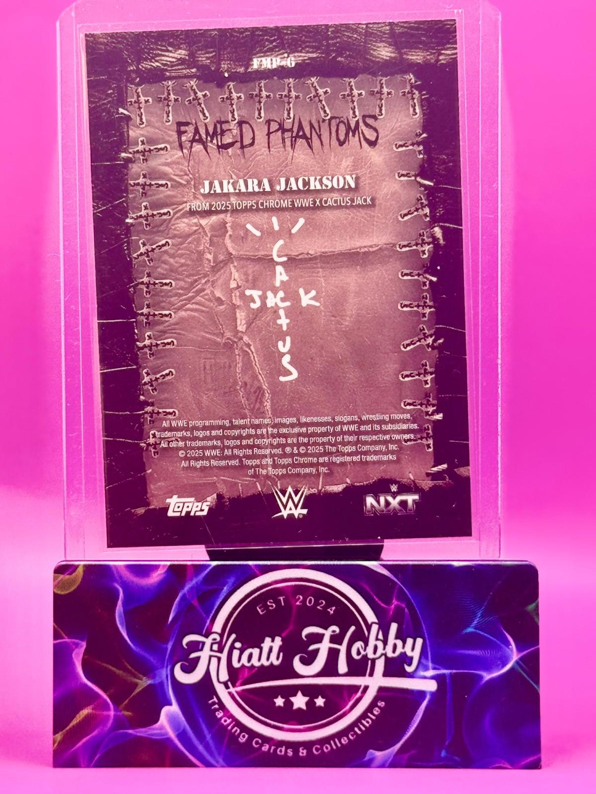 2025 Topps Chrome Cactus Jack WWE - Jakara Jackson #FMP-6 - Famed Phantoms