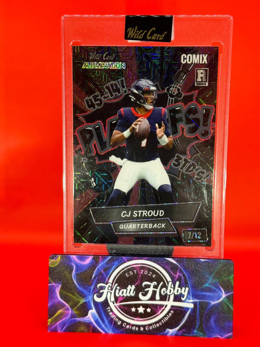 2023 Wild Card Alumination - CJ Stroud #ACBP2-CS2 - Playoffs Mojo Refractor /12