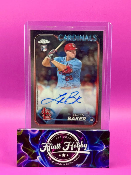 2024 Topps Chrome Baseball - Luken Baker #RA-LB - Auto (RC, AU)