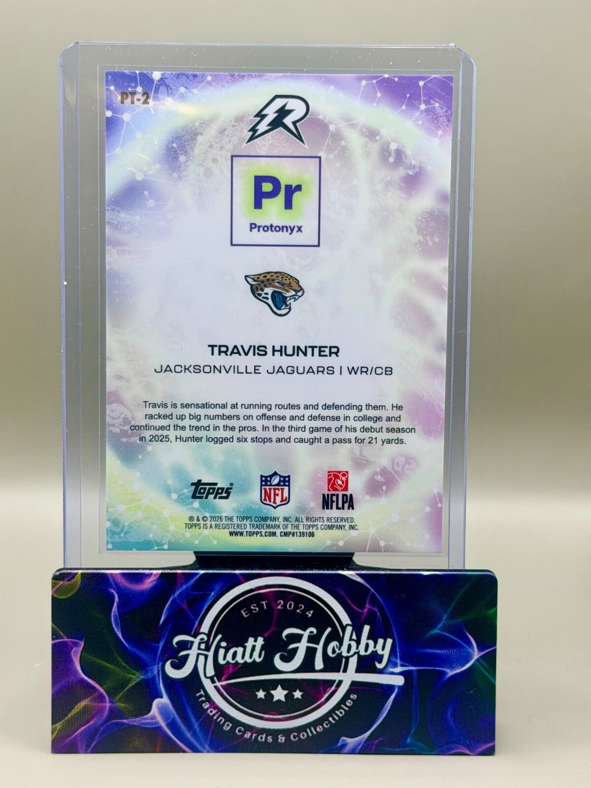 2025 Topps Resurgence - #PT-2 Travis Hunter - Protonyx (RC)