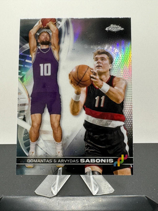 2023-24 Topps Chrome - Domantas & Arvydas Sabonis #DNA-4