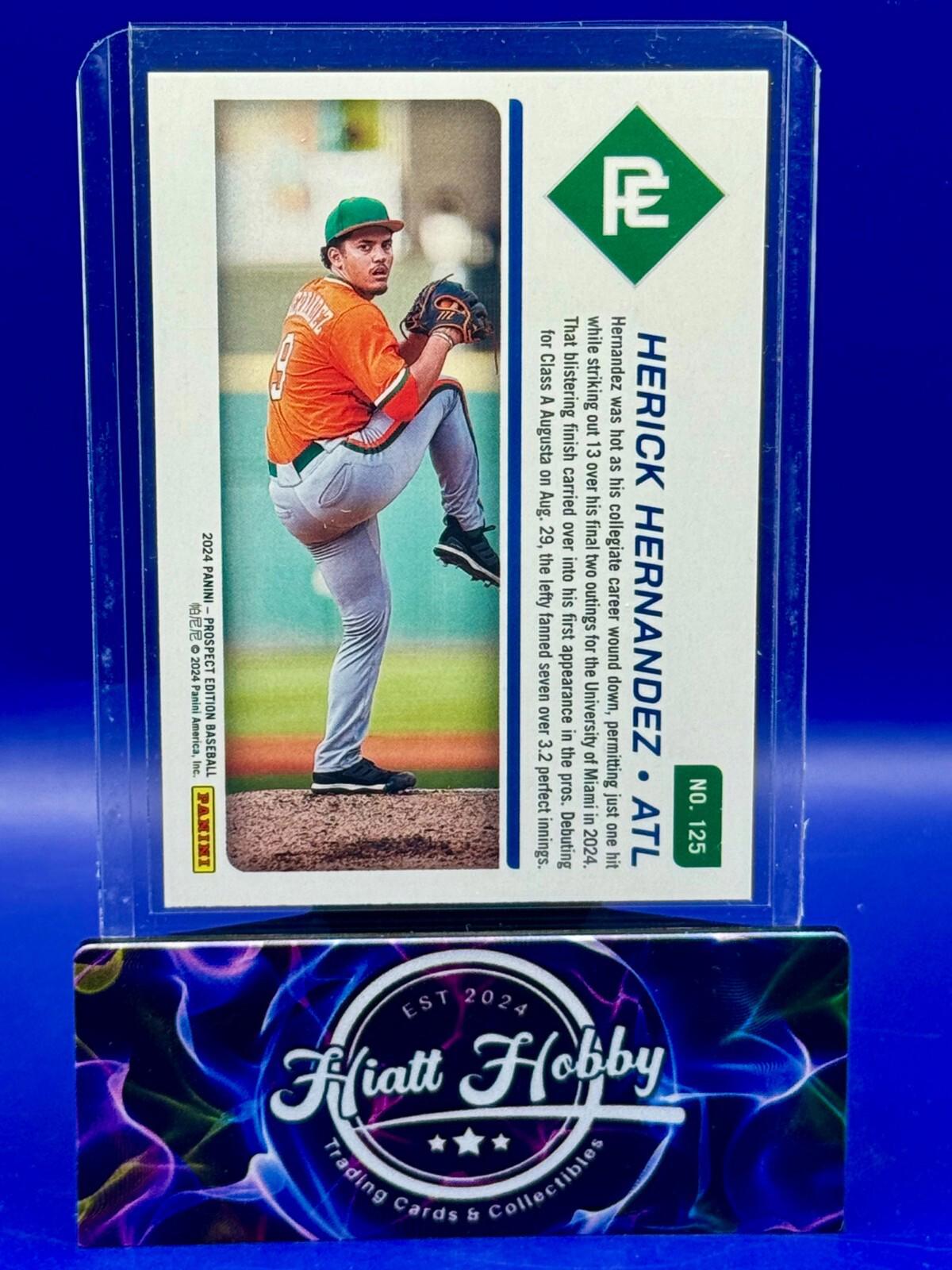 2024 Panini Prospect Edition - Herick Hernandez #125 - Blue /199 (RC)