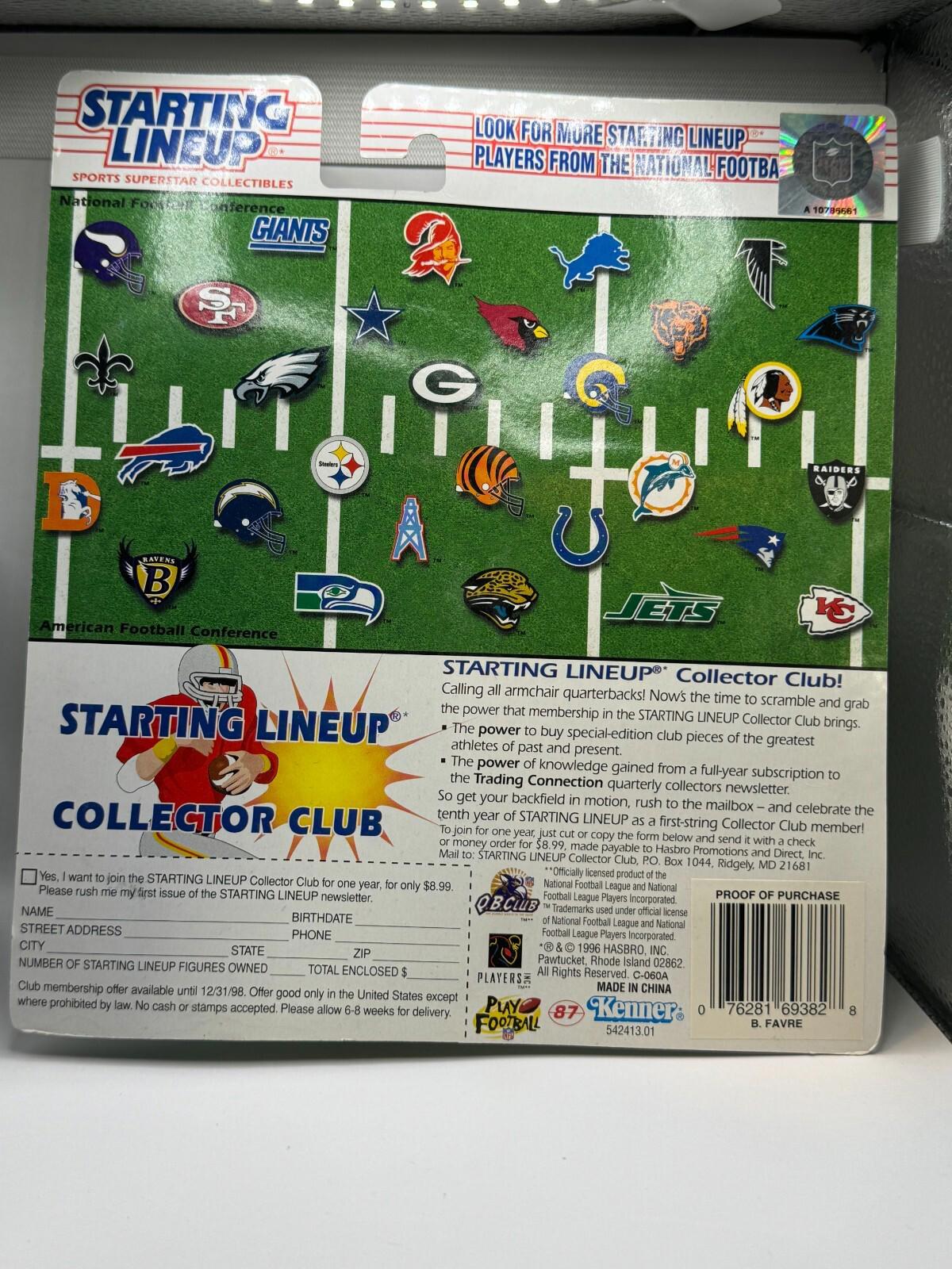 Starting Lineup Sports Superstar Collectibles 10th Year 1997 Edition Brett Favre