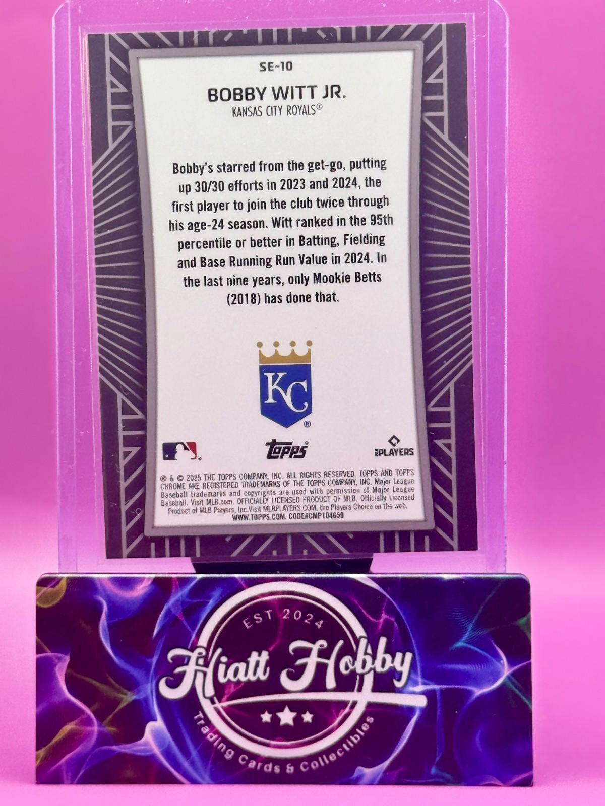 2025 Topps Chrome - Bobby Witt Jr #SE-10 - Shodow Etch SSP