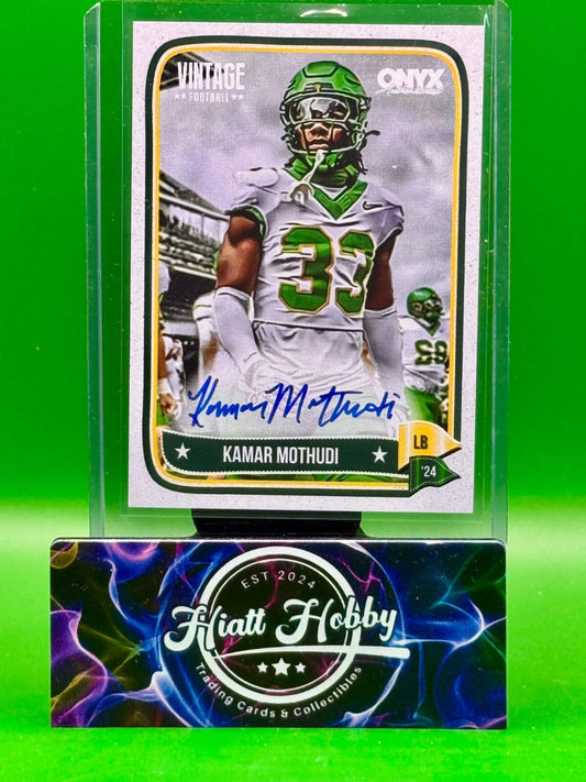 2024 Onyx Vintage Football - Kamar Mothudi #VAKAMO - Auto