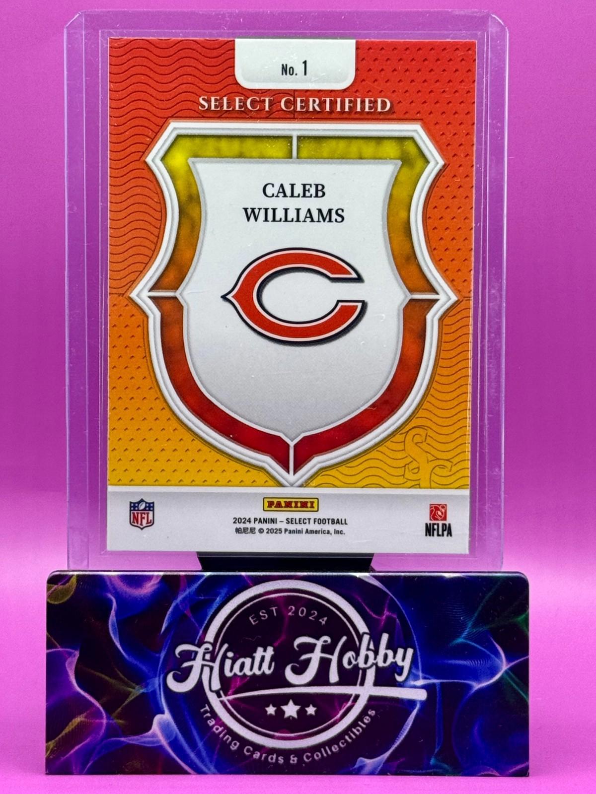 2024 Panini Select Football - Caleb Williams #1 - Select Certified (RC)