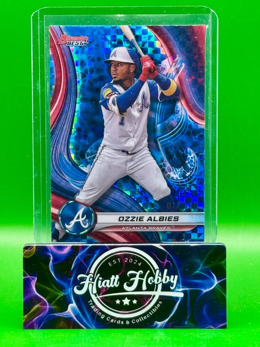 2024 Bowman's Best - Ozzie Albies #7 - Blue Refractor /150