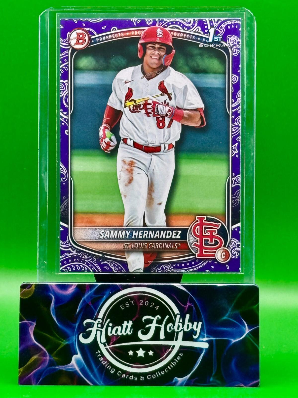 2025 Bowman - Sammy Hernandez #BP-50 - Purple Pattern /199