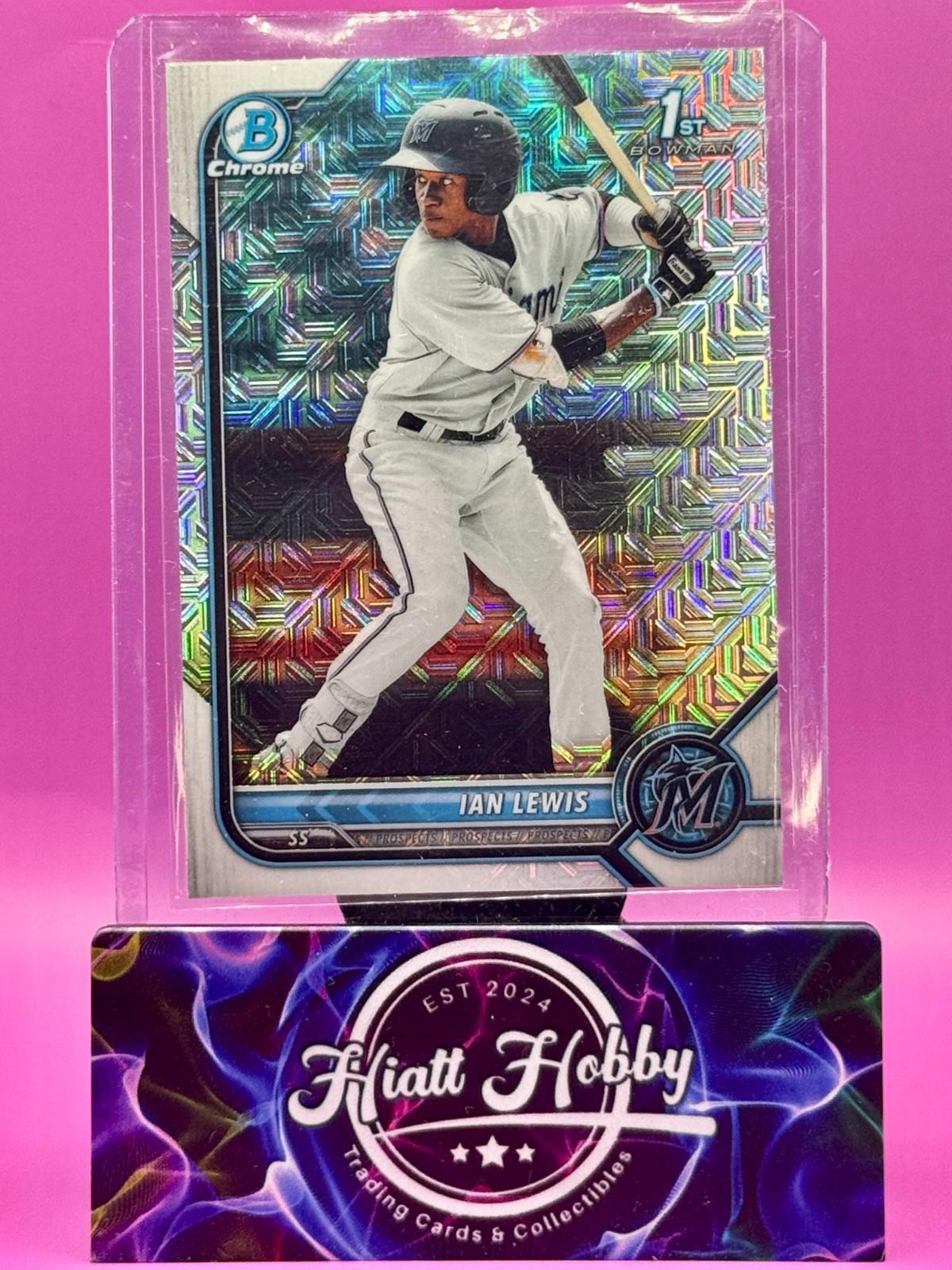 2022 Bowman Chrome - Ian Lewis #BCP-96 - Mojo Refractor (RC)