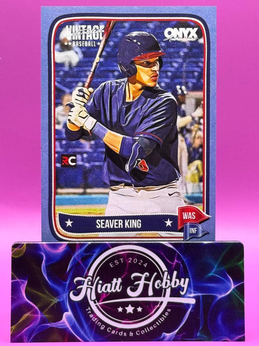 2024 Onyx Vintage Baseball - Seaver King #OVSEKI - Light Blue /35