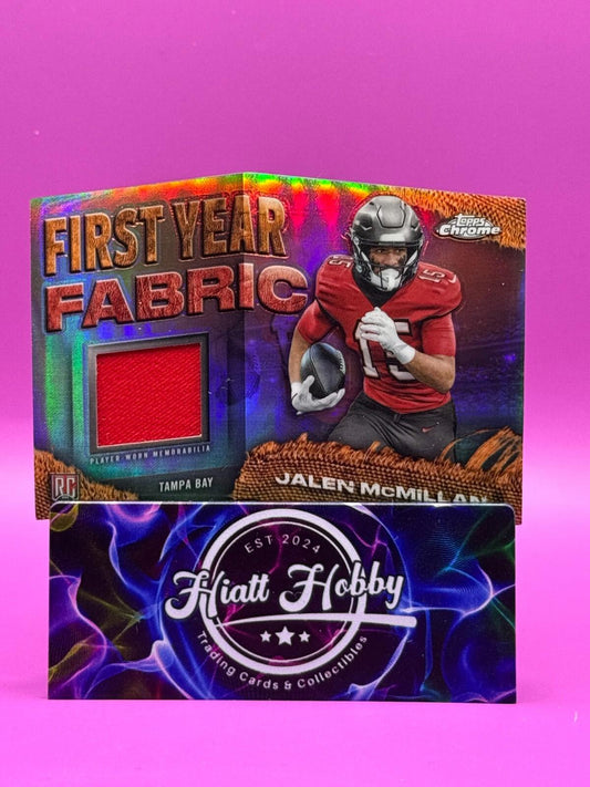 2024 Topps Chrome Football - Jalen McMillan #FYF-JM - First Year Fabric (RC)