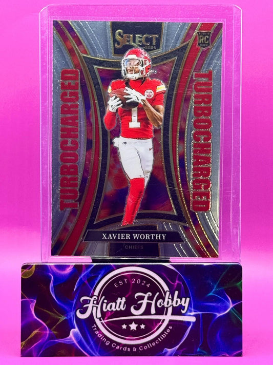 2024 Panini Select Football - Xavier Worthy #14 - Turbocharged (RC)