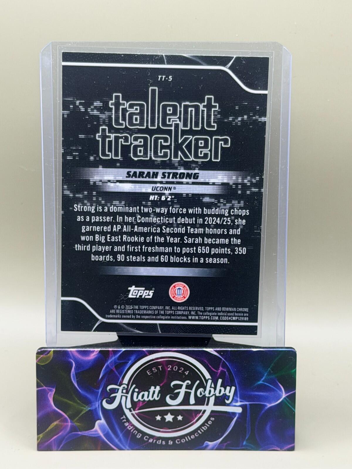 2025-26 Bowman Chrome Basketball - #TT-1 AJ Dybantsa - Talent Tracker