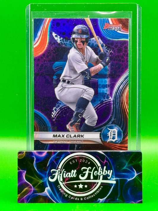 2024 Bowman's Best - Max Clark #TP-7 - Purple Refractor /250