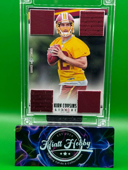 2024 Jersey Fusion Rookie Edition - Kirk Cousins - Quad Patch /10 (RC)