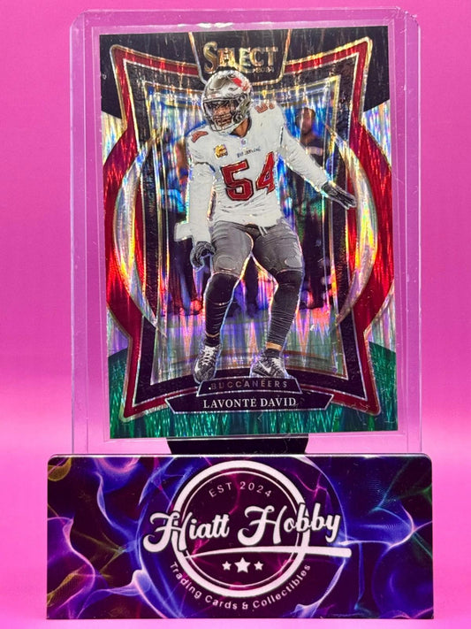 2024 Panini Select - Concourse - Lavonte David #79 Black & Green Shock Prizm