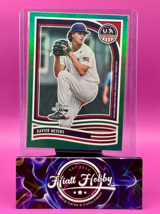 2024 Panini Stars and Stripes - Xavier Neyens #129 Green (RC)