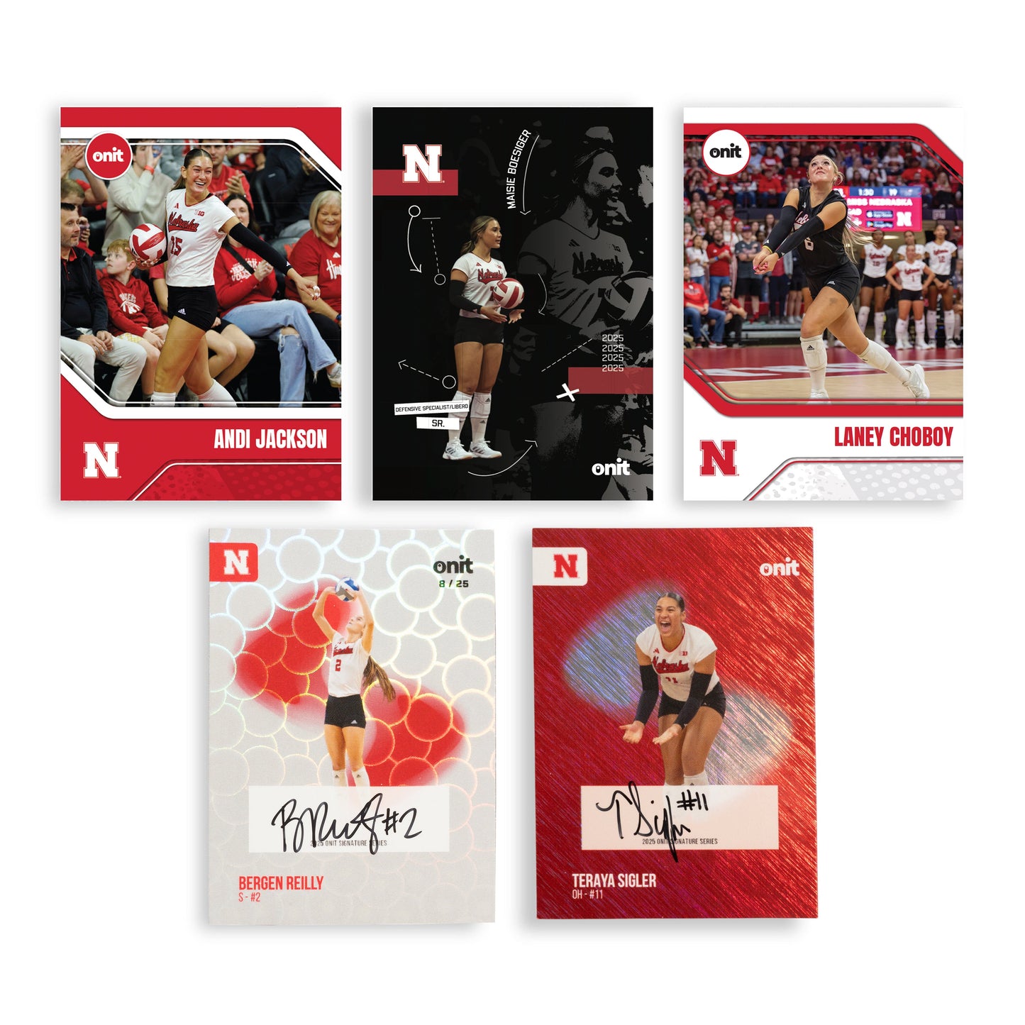 University of Nebraska Volleyball 2025 Trading Cards - Single Pack