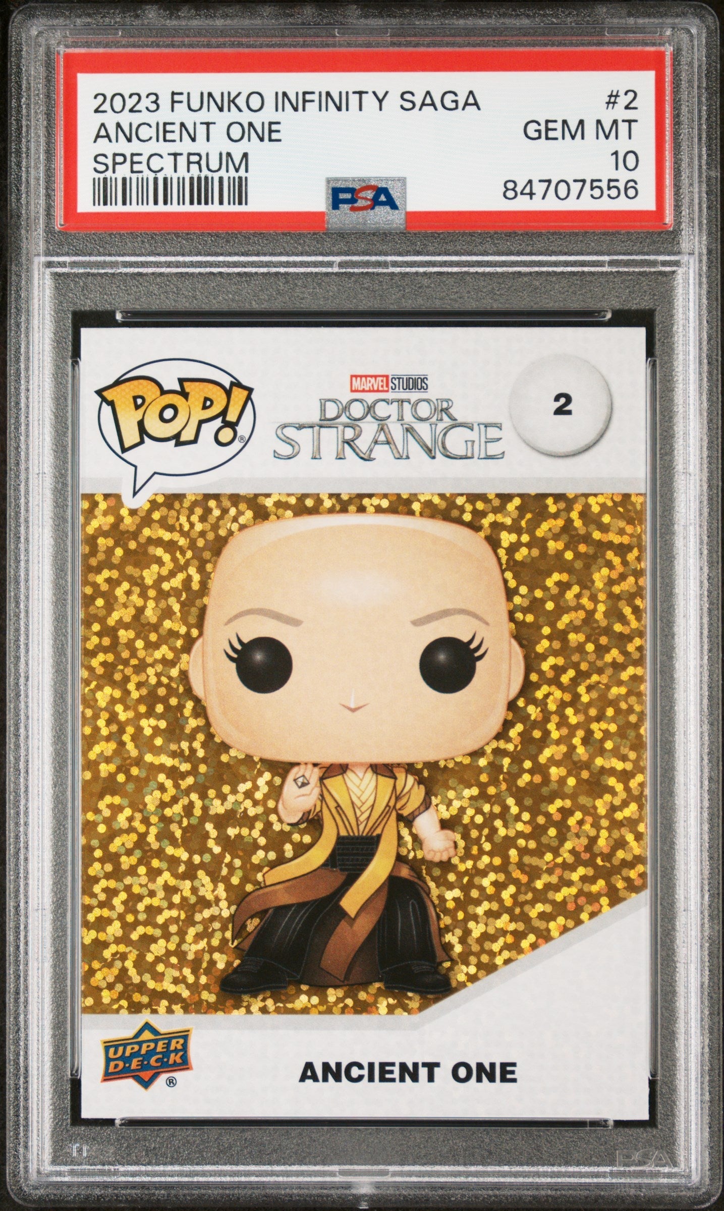 2023 UPPER DECK FUNKO POP MARVEL ANCIENT ONE SPECTRUM #2 PSA 10