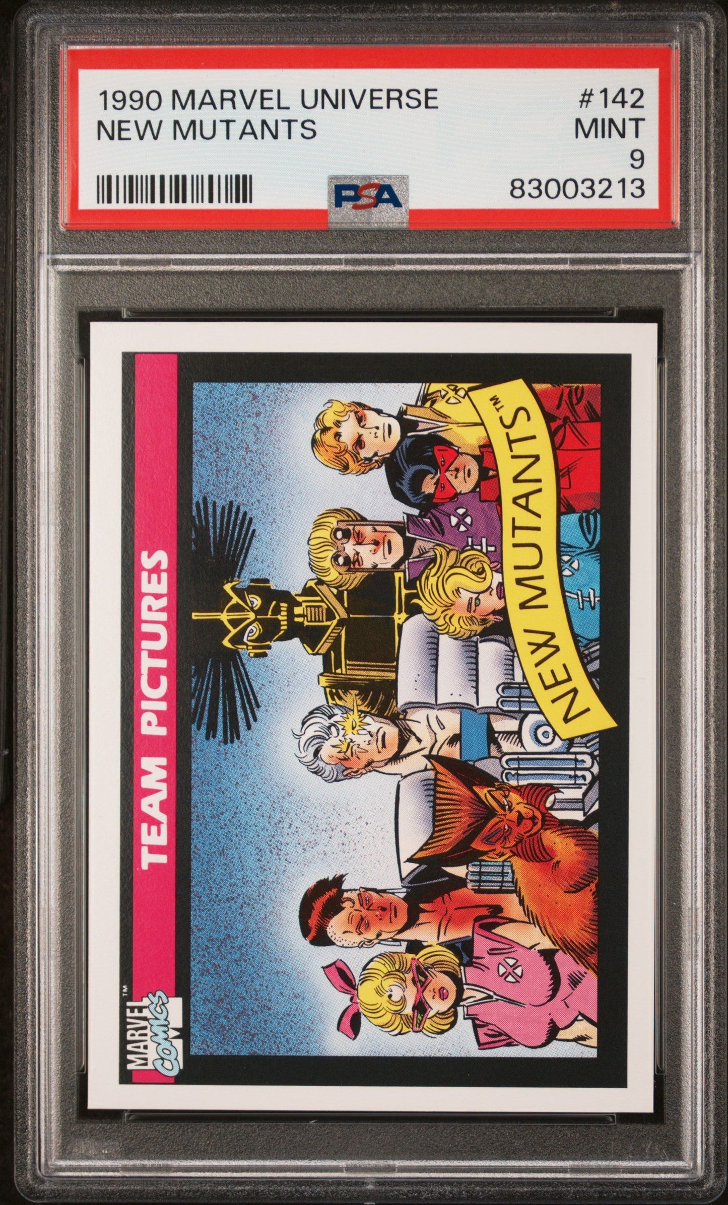 1990 MARVEL UNIVERSE NEW MUTANTS #142 - PSA 9