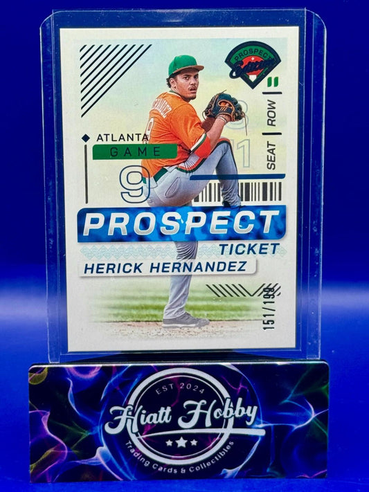2024 Panini Prospect Edition - Herick Hernandez #125 - Blue /199 (RC)