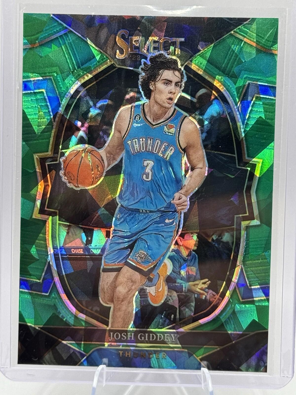 2022-23 Panini Select Concourse Green Ice Prizm Josh Giddey #60