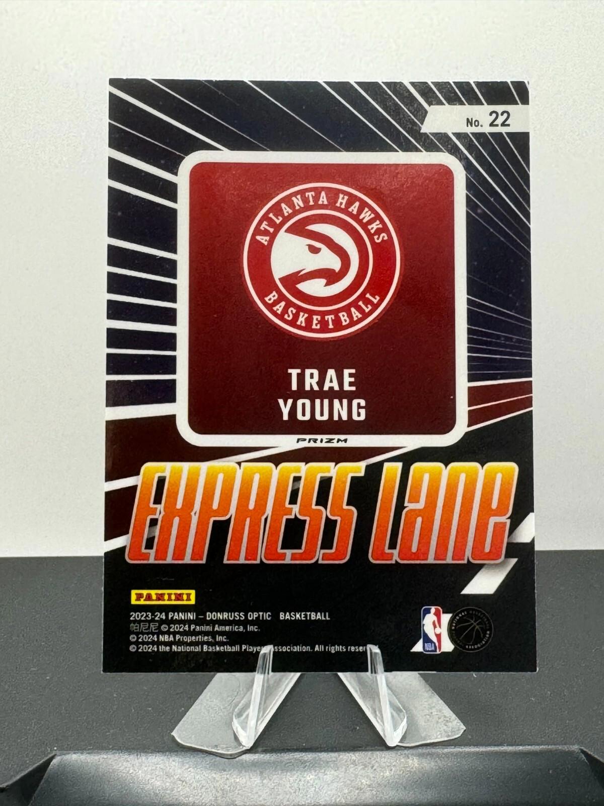 2023-24 Panini Donruss Optic - Express Lane #22 Trae Young