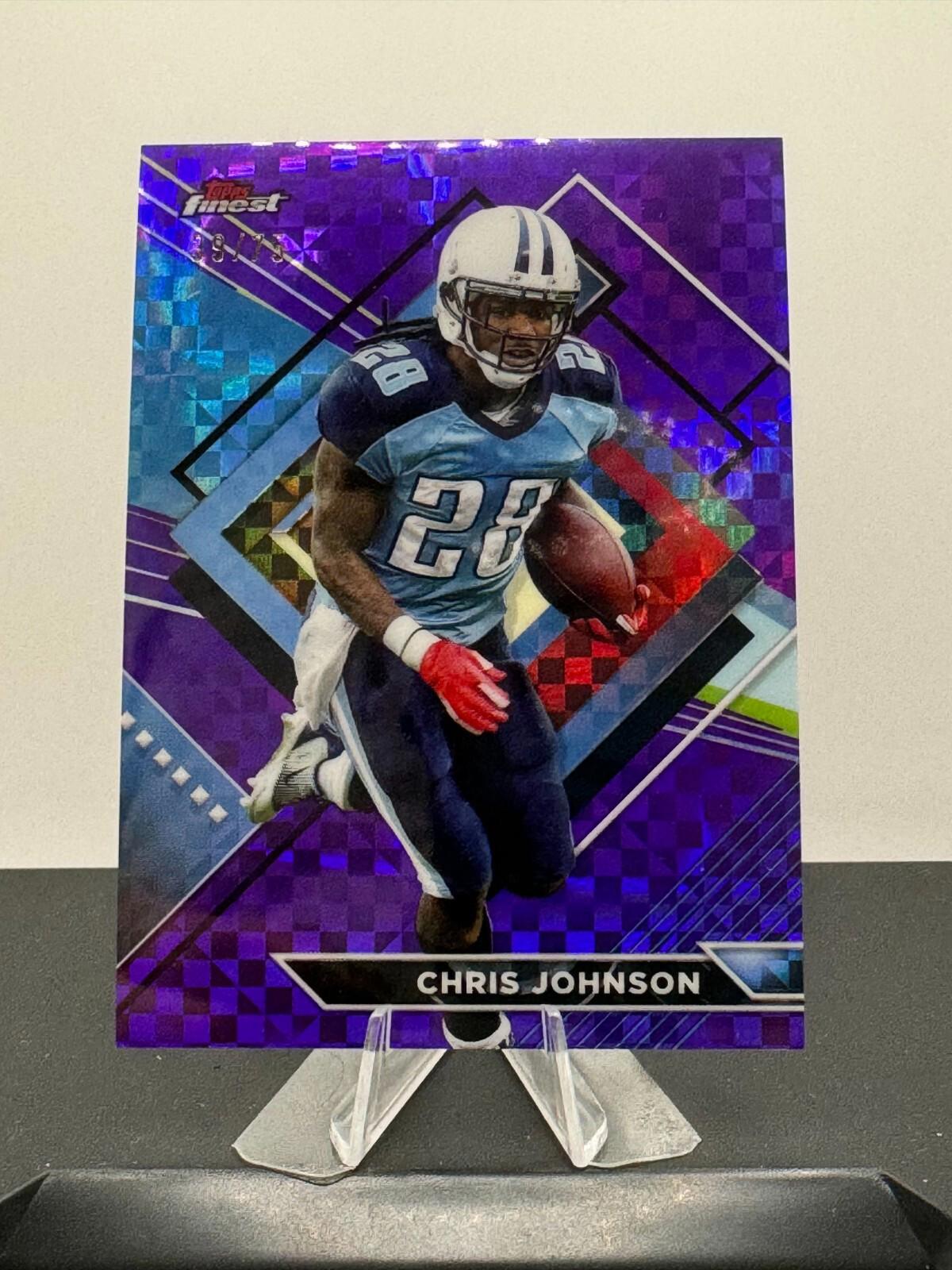 2023 Topps Composite Football - Finest - Chris Johnson #241 - Purple Checker /75