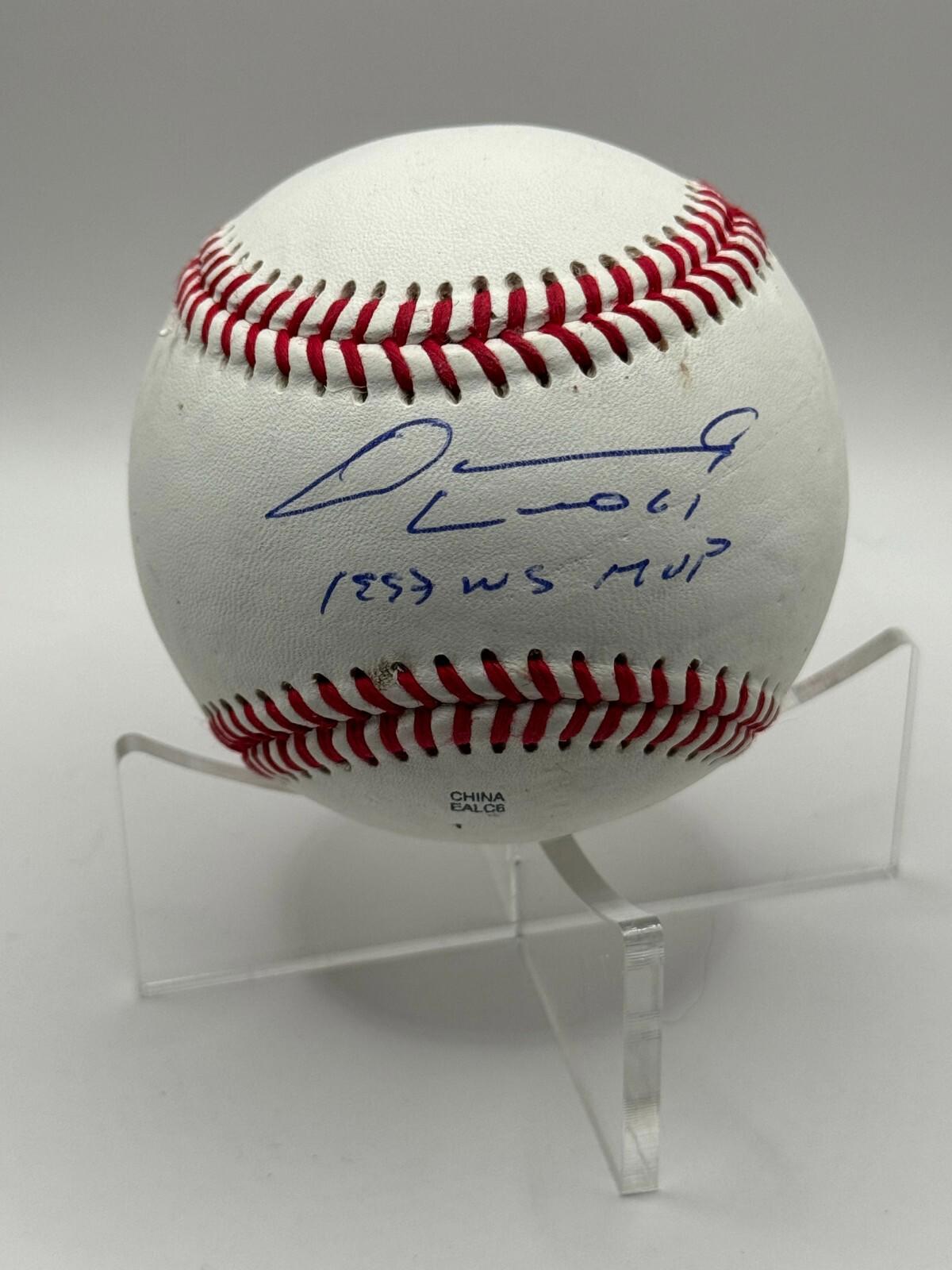 Livan Hernandez Authentic Signed Baseball JSA Marlins Inscribed 1997 WS MVP AUTO