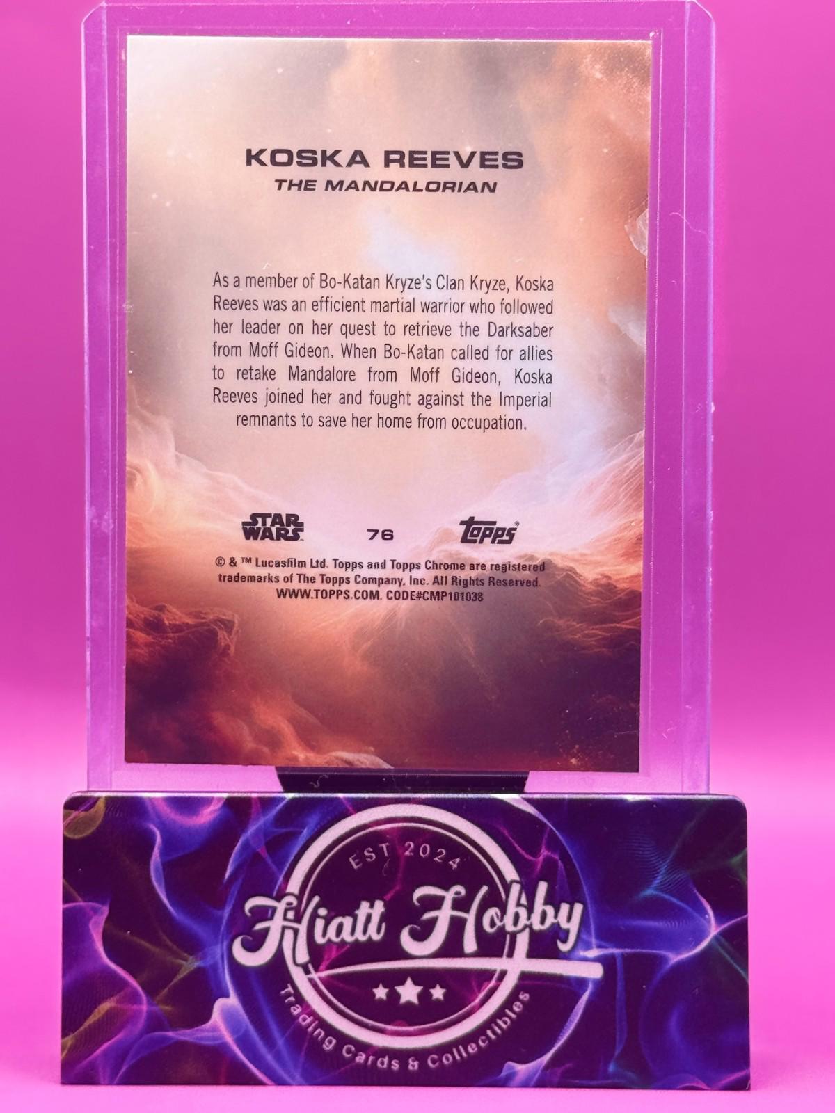 2025 Topps Chrome Star Wars - Koska Reeves #78 - Raywave Refractor