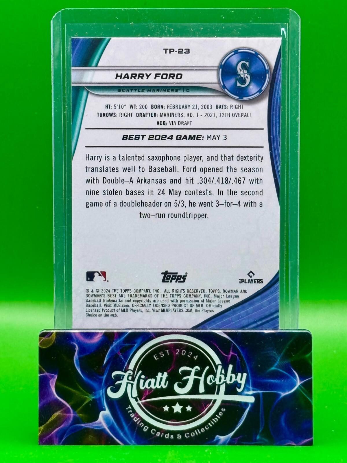 2024 Bowman's Best - Harry Ford #TP-23 - Wave Refractor