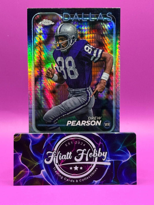 2024 Topps Chrome Football - Drew Pearson #42 - Prism Refractor