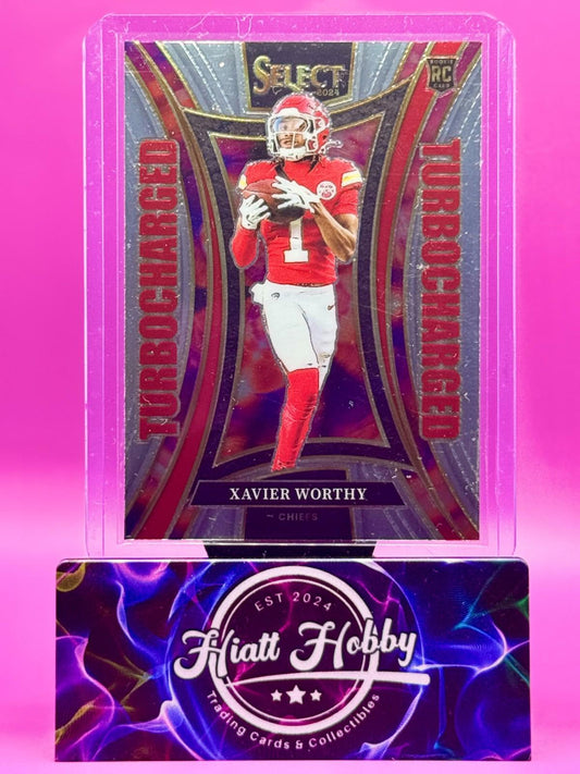 2024 Panini Select - Turbocharged - Xavier Worthy #14 (RC)