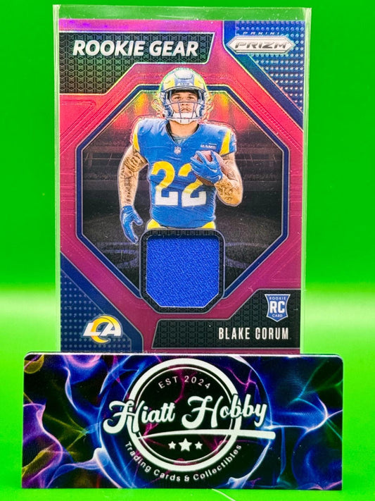 2024 Panini Prizm - Rookie Gear Pink Prizm #RG-BCM Blake Corum (MEM, RC)