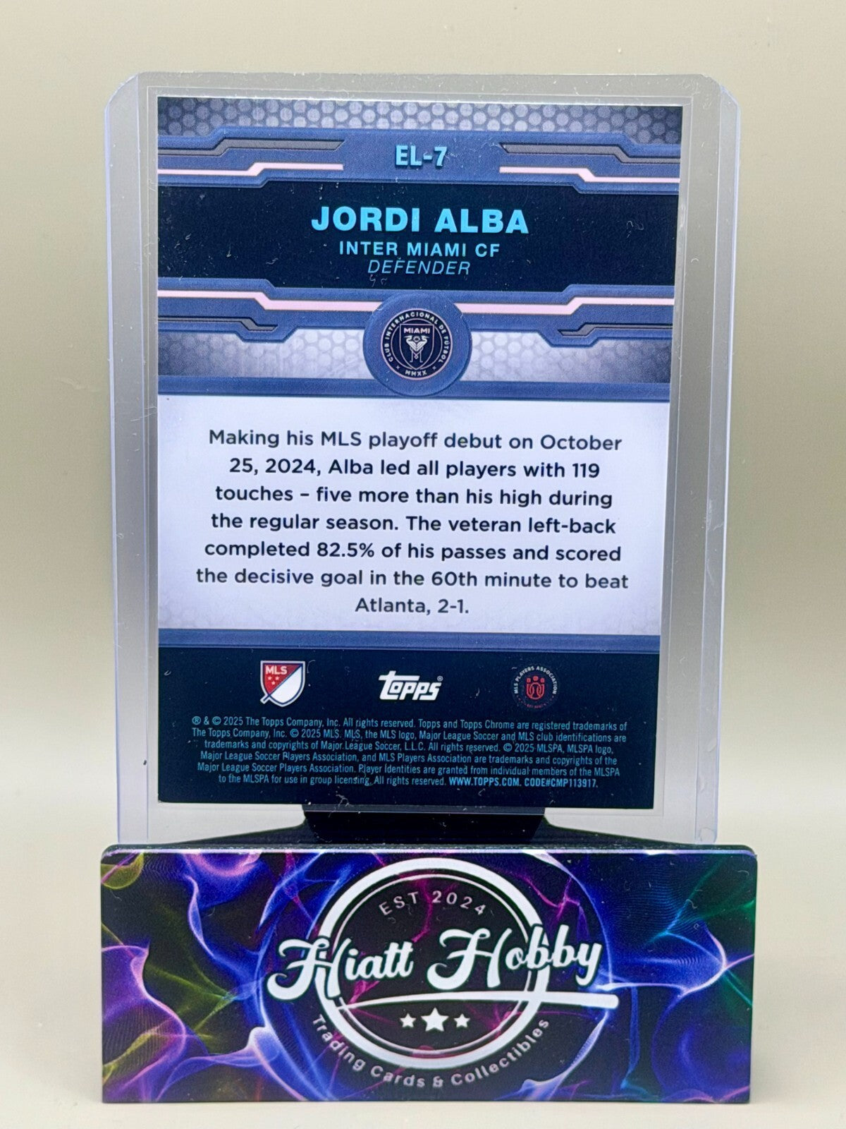 2025 Topps Chrome MLS Soccer - #EL-7 Jordi Alba - Elimination