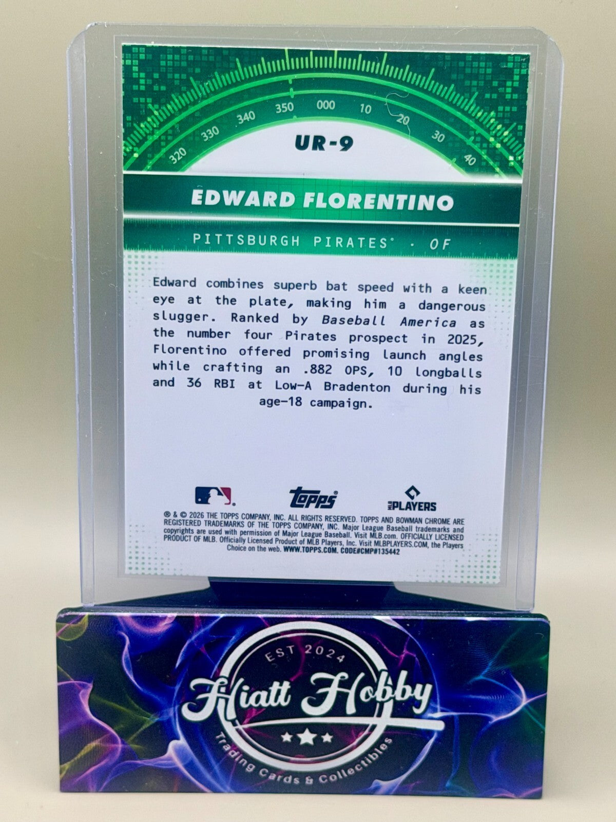2026 Bowman Chrome Baseball - #UR-9 Edward Florentino - Under the Radar (RC)