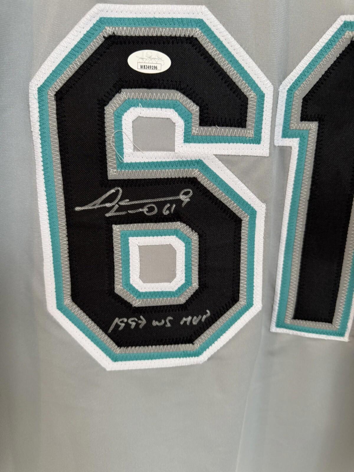 Livan Hernandez Signed Florida Marlins Jersey inscribed “97 WS MVP” w/ COA