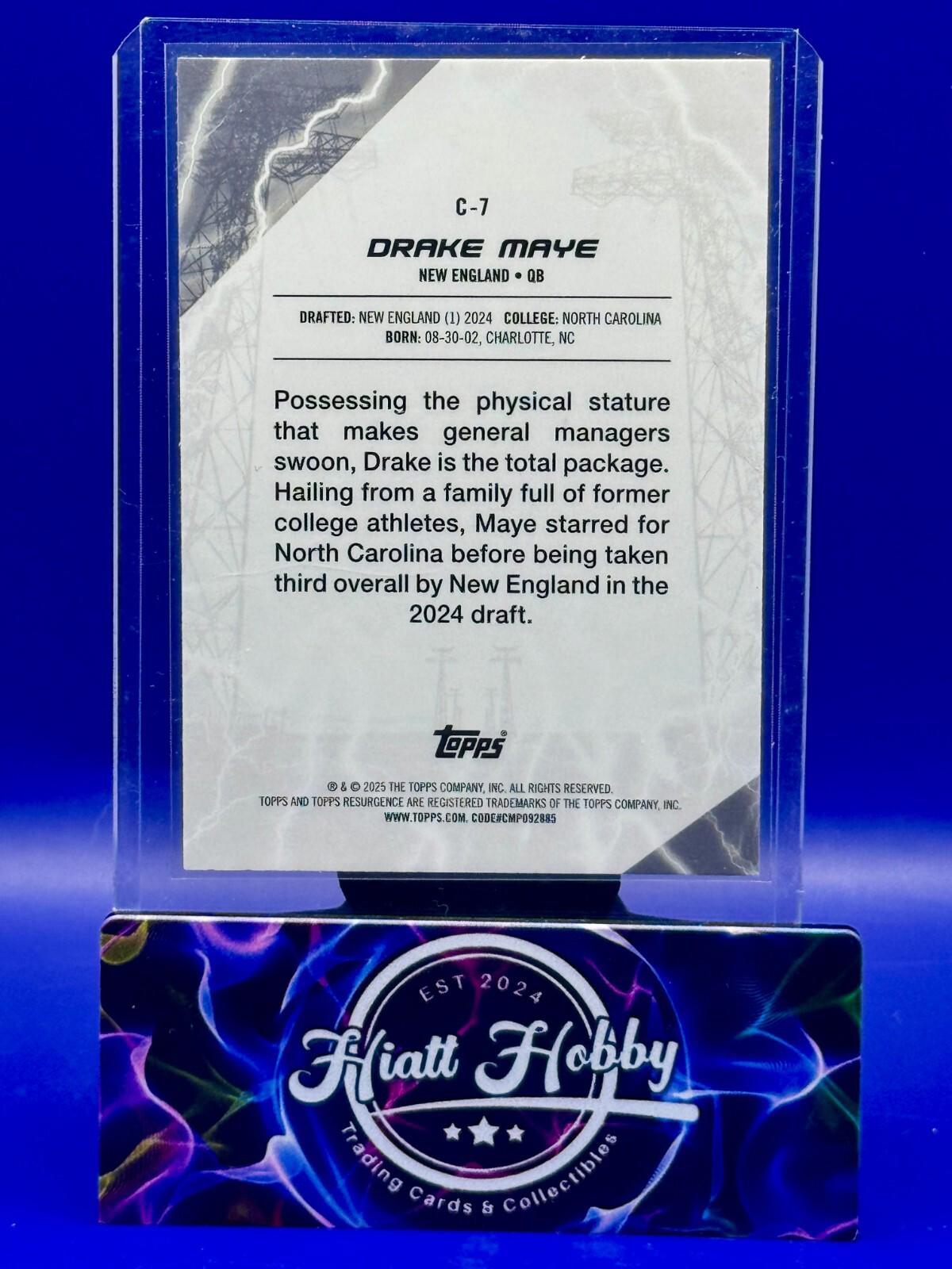 2024 Topps Resurgence - Drake Maye #C-7 - Conductors (RC)