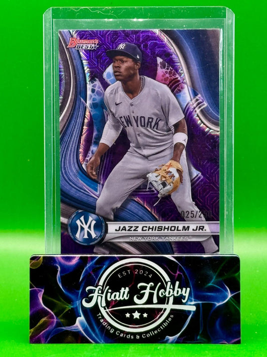 2024 Bowman's Best - Jazz chisholm Jr #36 - Purple Mojo Refractor /250