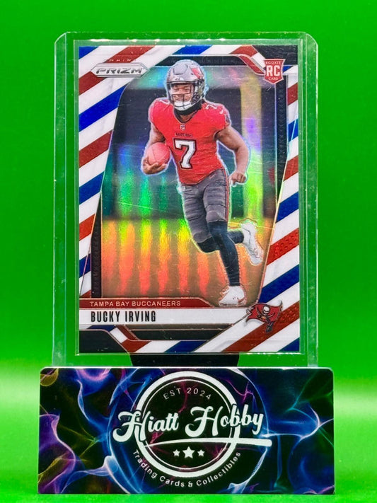 2024 Panini Prizm - Rookies Bucky Irving #316 Red White & Blue Prizm (RC)