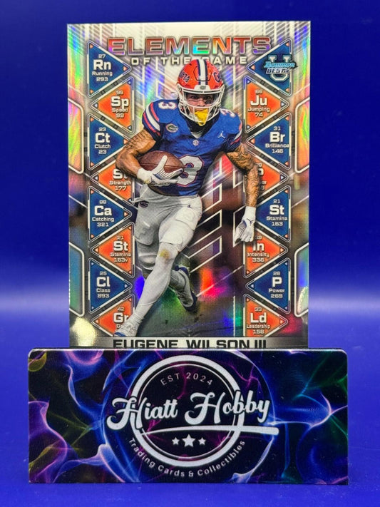 2024 Bowman's Best U Football - Eugine Wilson III #EG-9 - Elements of the Game