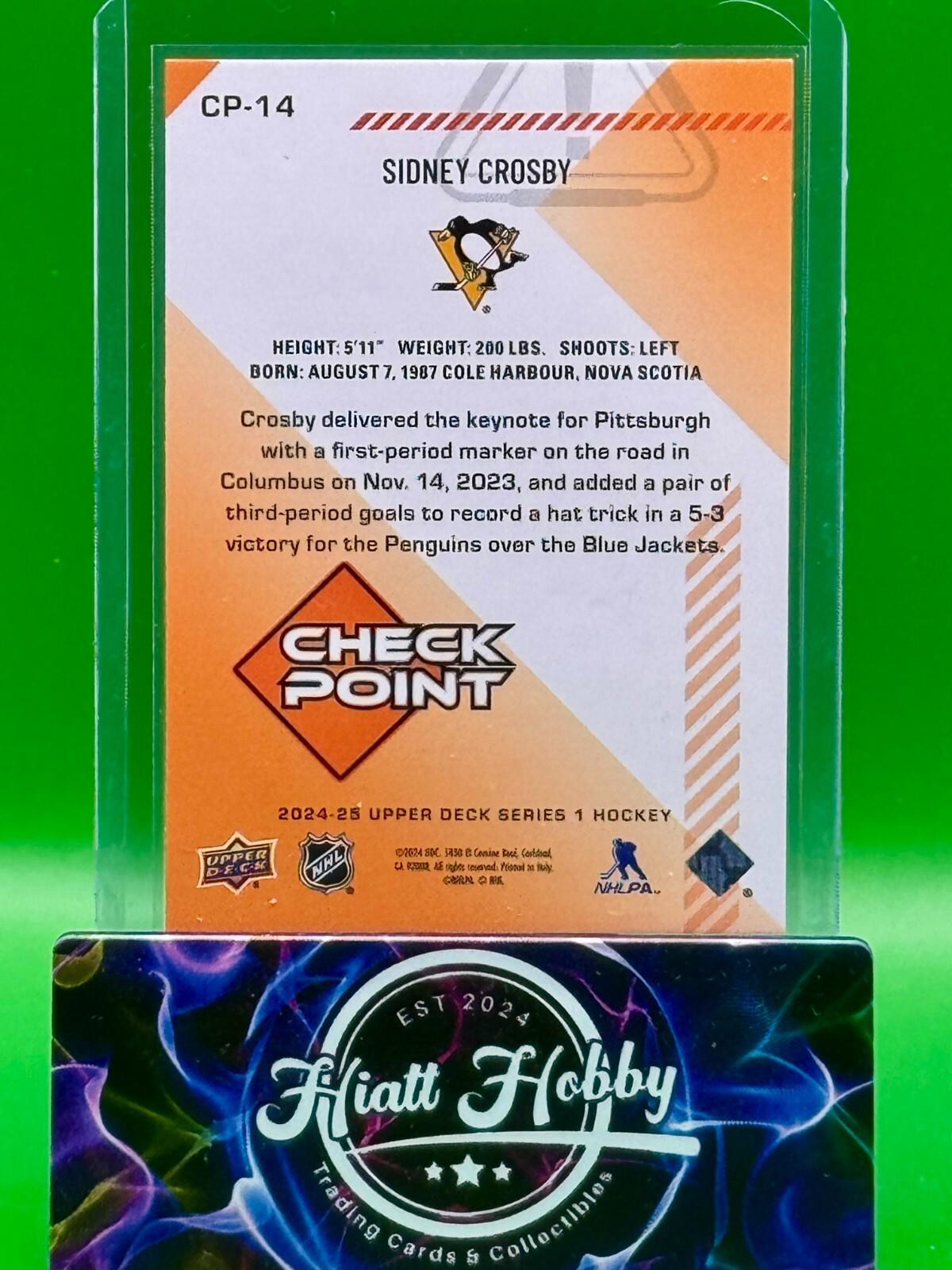 2024 Upper Deck Series 1 Hockey - Sidney Crosby #CP-14 - Checkpoint