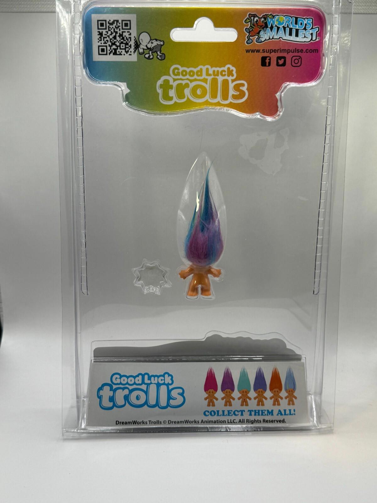 World's Smallest Good Luck Trolls. Mini 1 inch Tall Toy Action Figure