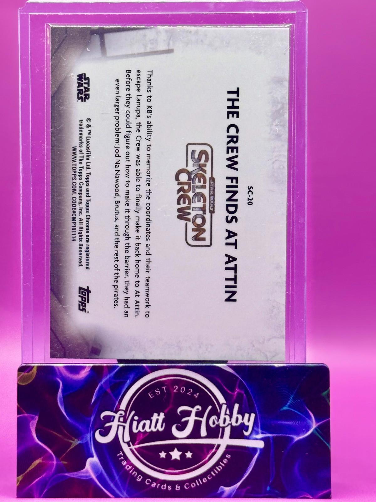 2025 Topps Chrome Star Wars - The Crew Finds At Attin #SC-20 - Skeleton Crew - R