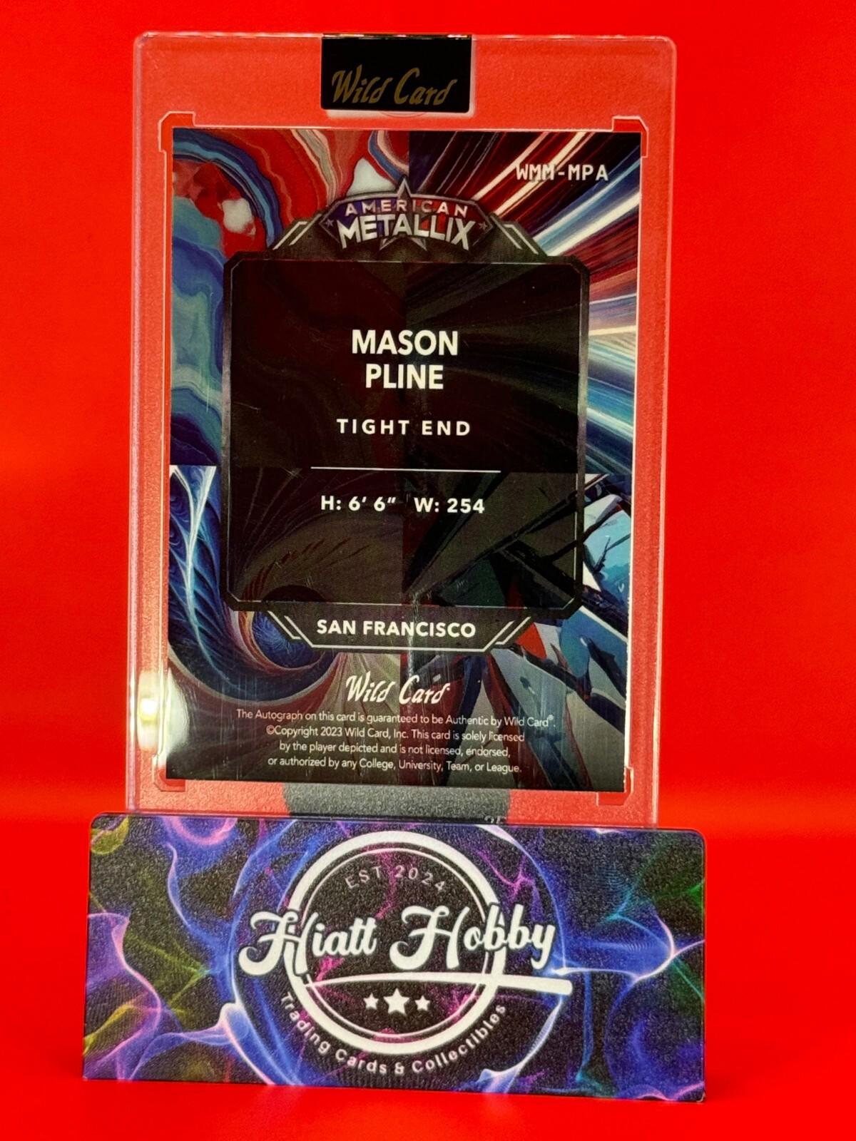 2023 Wild Card Metallix - Mason Pline #WMM-MPA - Rainbow Auto /3