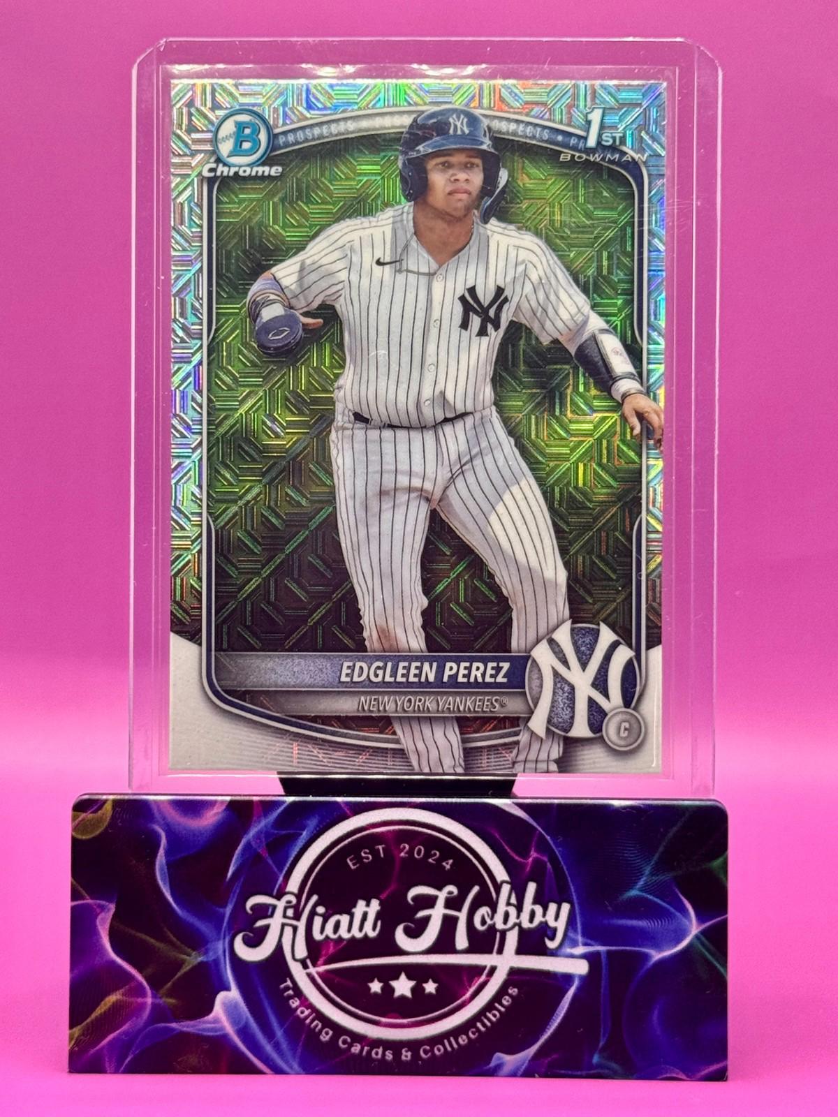 2025 Bowman Chrome - Edgleen Perez #BCP-80 - Mojo Refractor
