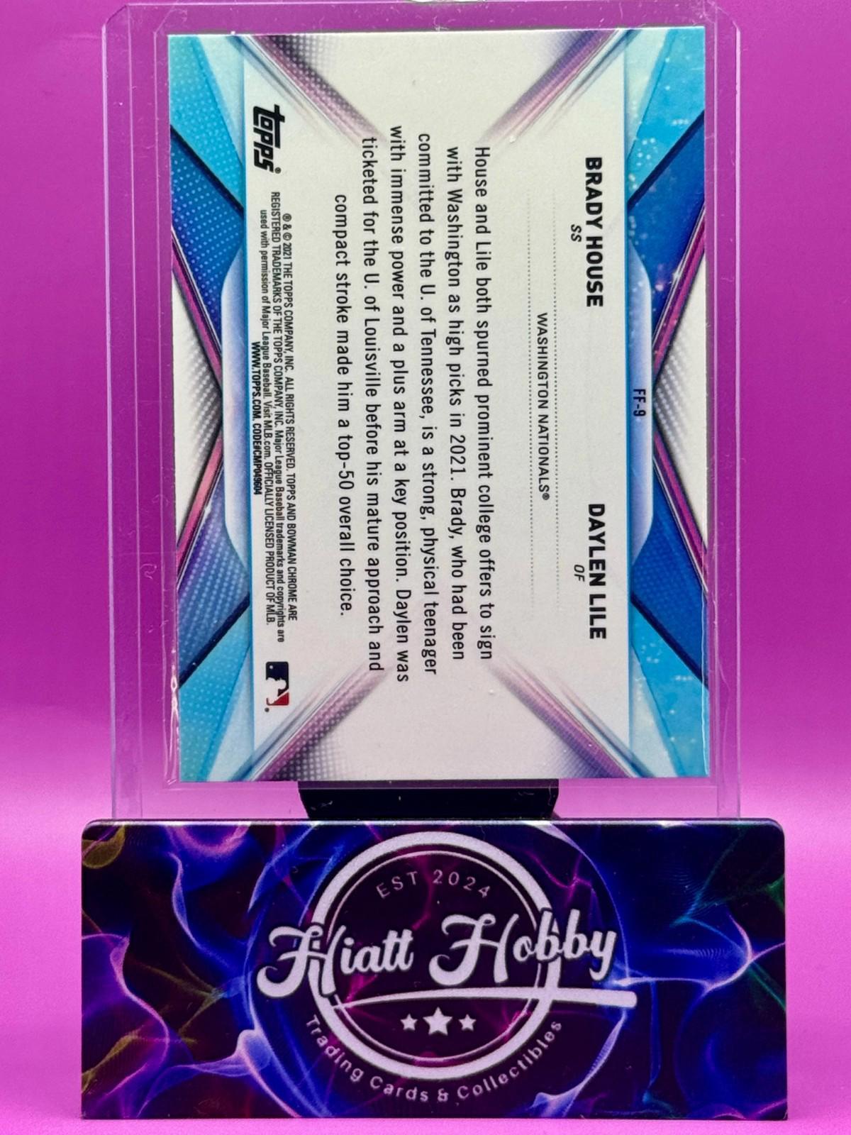 2021 Bowman Draft Chrome - Brady House / Daylen Lile #FF-9 - Franchise Futures