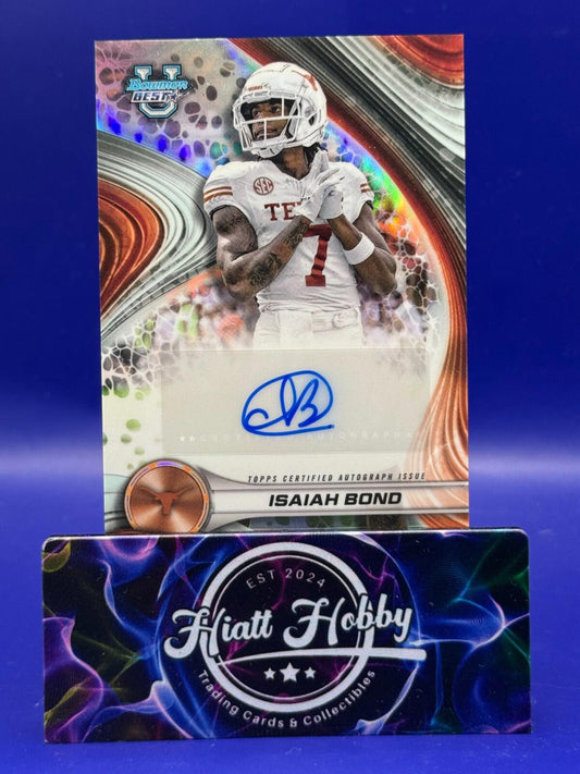 2024 Bowman's Best U Football - Isaiah Bond #BOA-IB - Auto