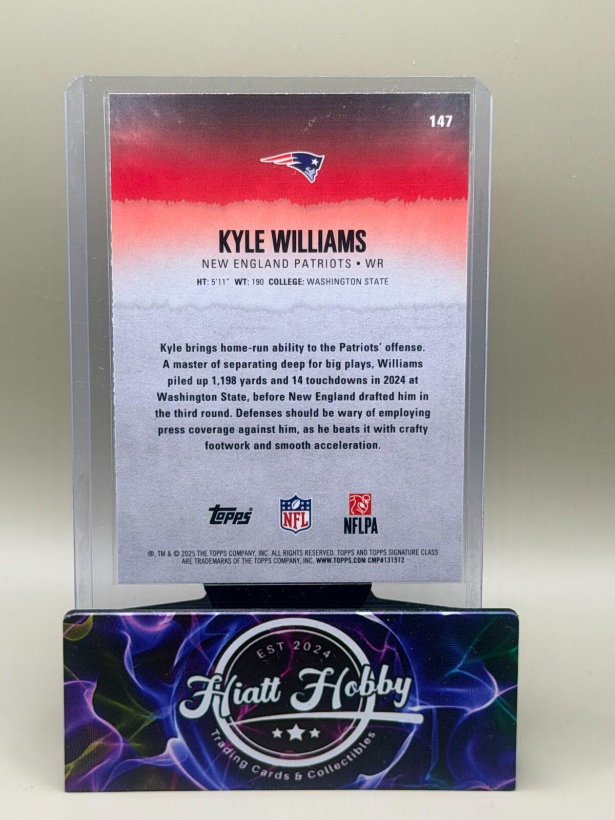 2025 Topps Signature Series Football - #147 Kyle Williams (RC)