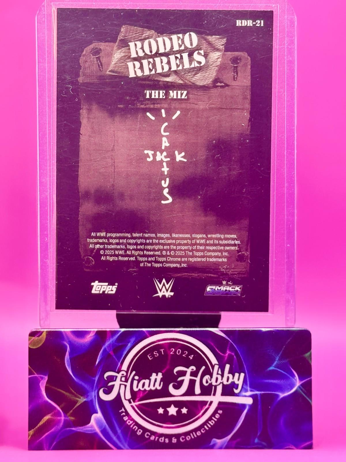 2025 Topps Chrome Cactus Jack WWE - The Miz #RDR-21 - Rodeo Rebels